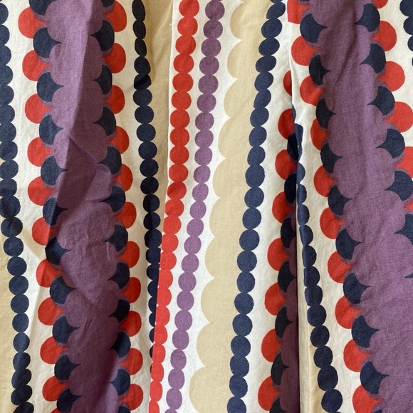 Boden Fit And Flare Womens 10L Purple Tan Stipe Flared A-Line Boho - Picture 4 of 12